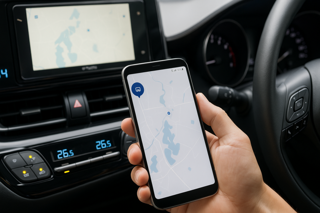 GPS розташування транспортного засобу